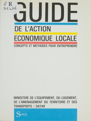 cover image of Guide de l'action économique locale